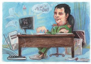 Шарж на системного администратора
